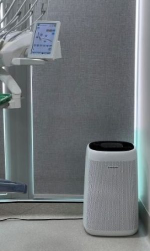 HEPA air filter machine in a dentist's room | Featured Image for the Chermside Dentist Home Page of Restore Dental.